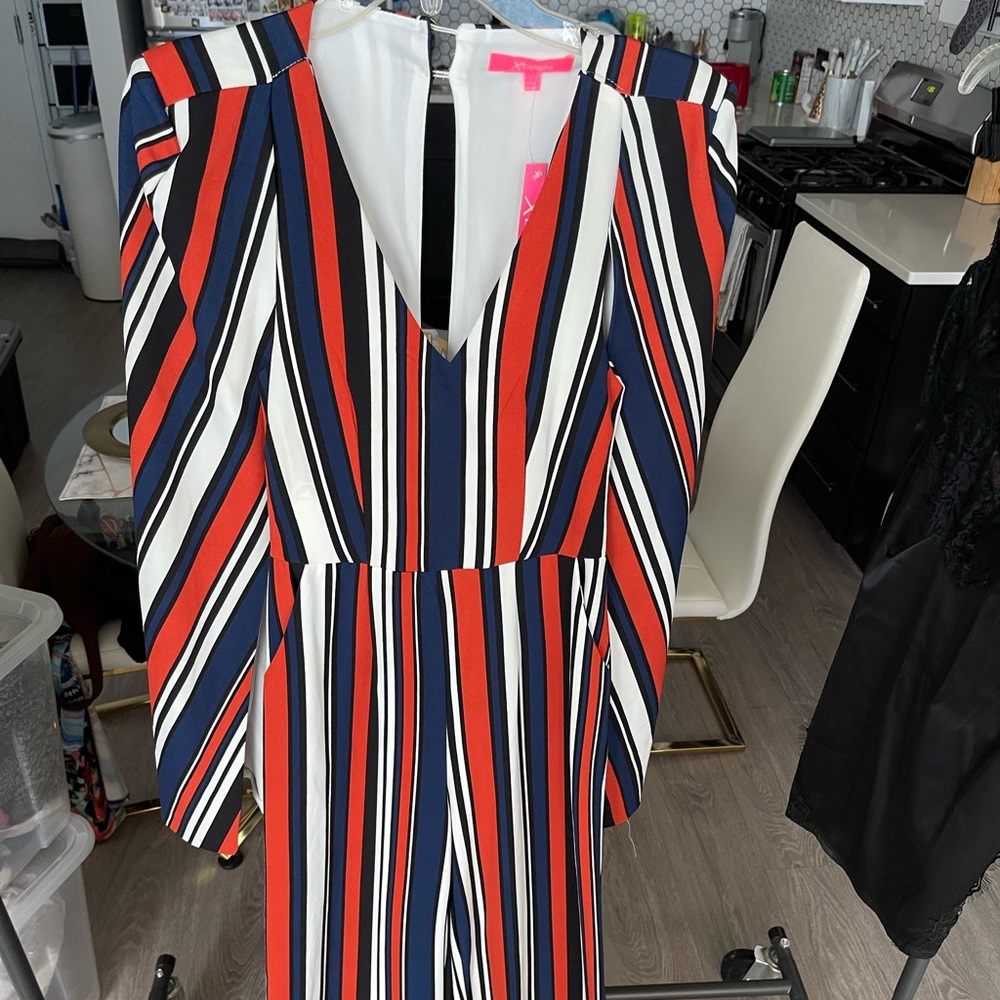 Sophisticated striped jumpsuit